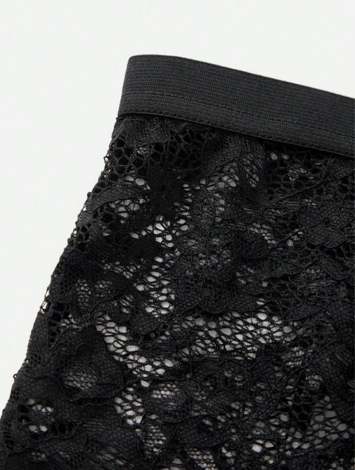 Men's Sexy Lace Low-Waist Briefs